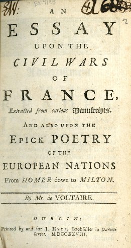 An Essay upon the Civil Wars of France