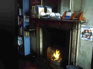 Thomas St Library fireplace