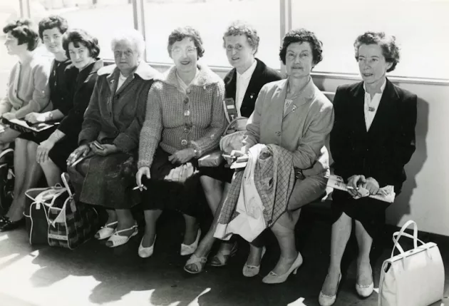 Group of women, Jacobs Biscuit Factory Archive, DCLA/JAC/06/019