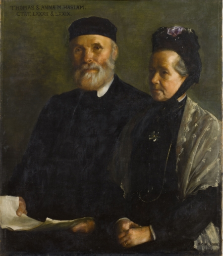 Painting of Anna and Thomas Haslam