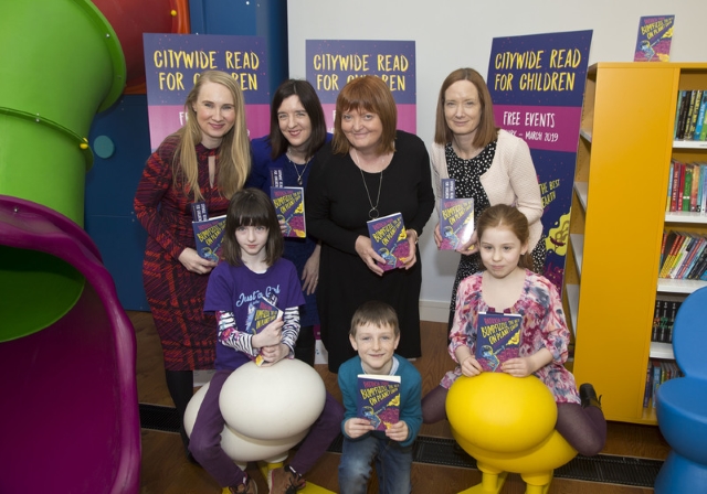 Staff Author and Kids at Launch