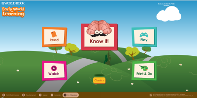 World Book Online Main Menu