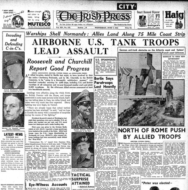 Irish Press, 7th June, 1944