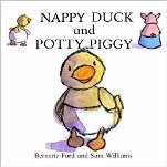 Nappy duck and potty piggy