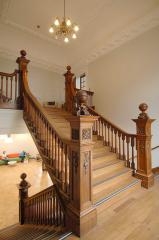 Rathmines Library teak staircase