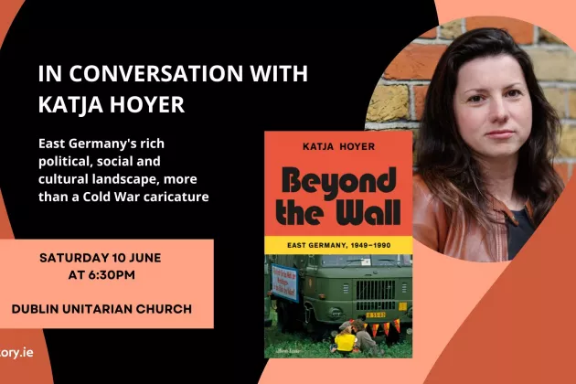 Image of Katja Hoyer and her book 'Beyond the Walk'