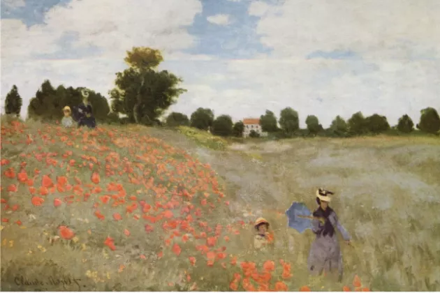 Poppy Field in Argenteuil by Claude Monet