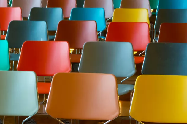 Colourful chairs