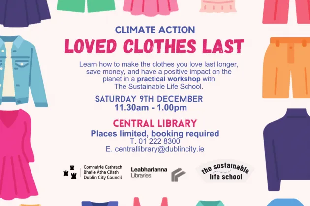 Poster for clothes repairing and upcycling workshop