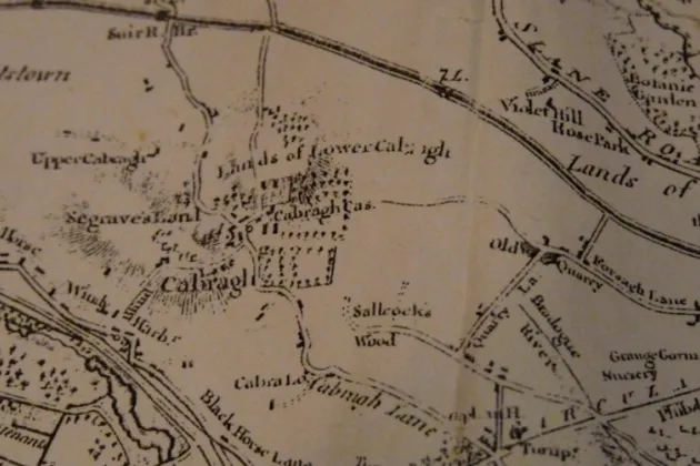 Old OSI map image of Cabra
