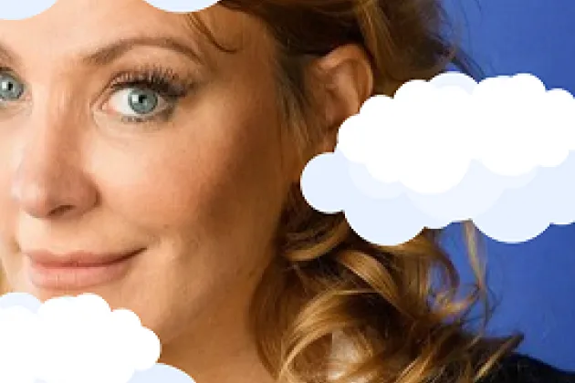 woman cloud