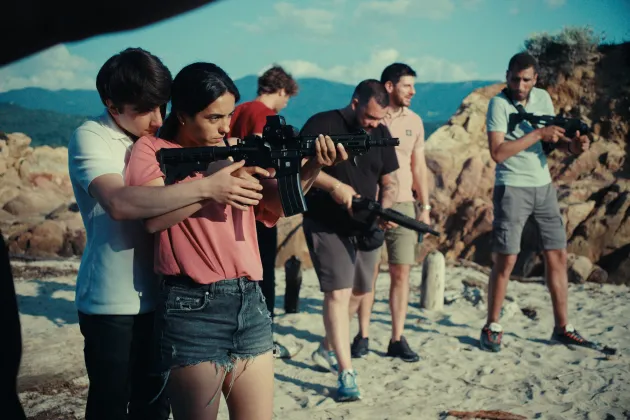group target practice with guns