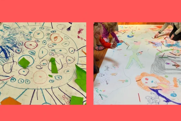 Images of drawings by children
