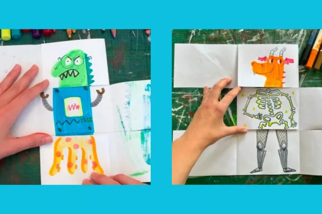 Image of collage made by children