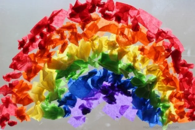 Rainbow fan