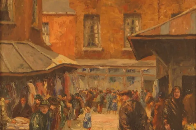 Image of 'Cole's Lane, Dublin' by Fergus O'Ryan from the Hugh Lane Gallery Collection