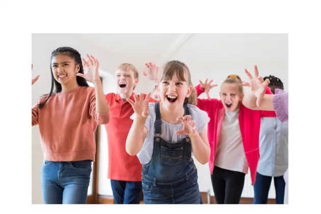 kids performing drama