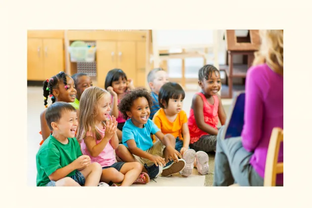 kids enjoying a story time
