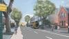 An artist's impression of the proposed Trinity to Ballsbridge Walkinsg and Cycling Scheme.