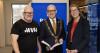 lord mayor ray mcadam stands with LEO Dublin City Disability Ambassador Sean Fay