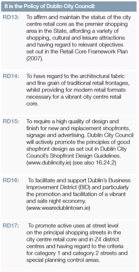 7.6.1 policy of dcc