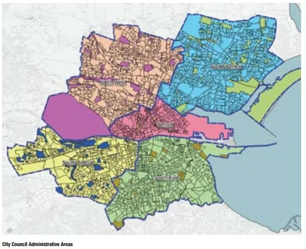 City Council Adminstrative Areas