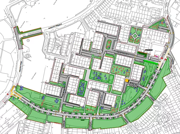 Sillogue Transportation Scheme Drawing