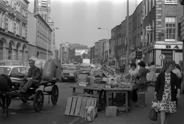 Thomas Street, junction with Meath Street, 1978. Dublin City Photographic Collection