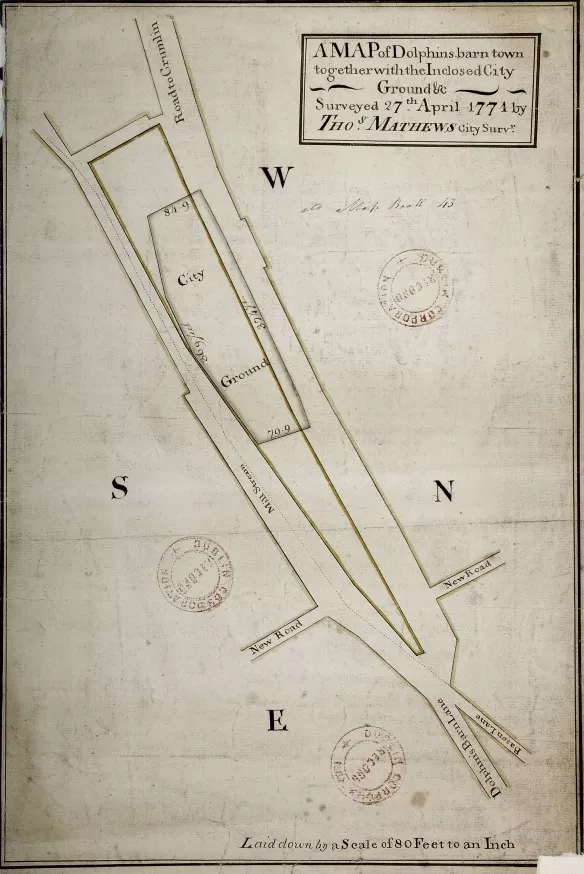Map of Dolphin’s Barn, 1771.