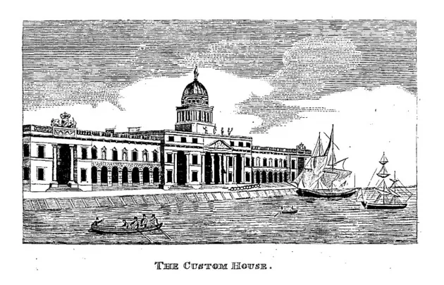 Custom House, A Picture of Dublin 1811