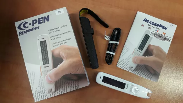 Contents of C-Pen Reader Box available from selected library branches
