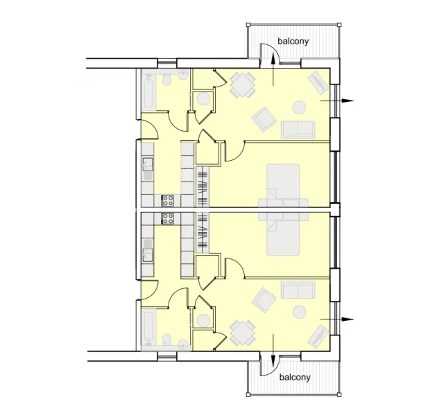 Figure 15.2: Example of Dual Aspect Residential Unit