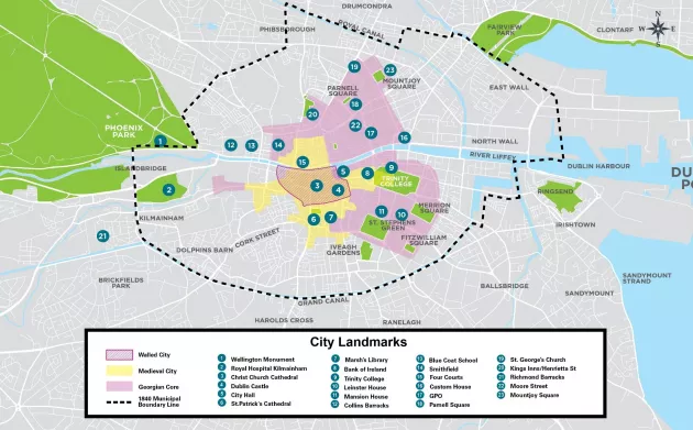 Figure 11-2: Dublin’s Historic Core