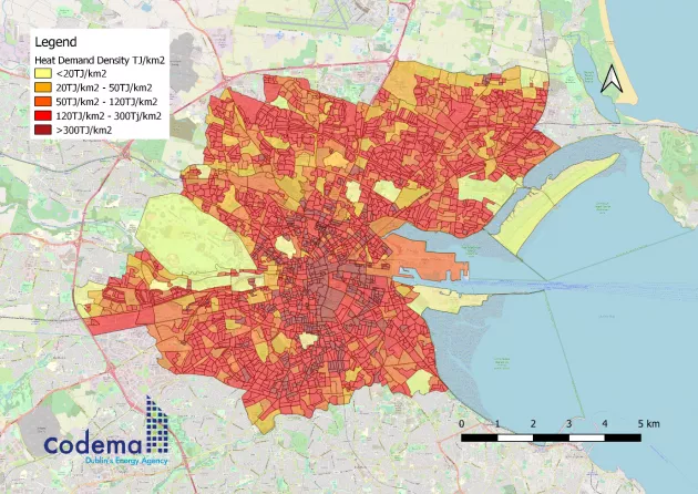 Figure 15.1:  Heat Demand Density Map