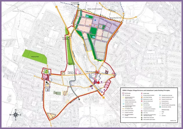 Figure 13-6: SDRA 3 Finglas Village Environs and Jamestown Lands