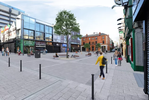 Artists Impression Temple Bar proposed general layout