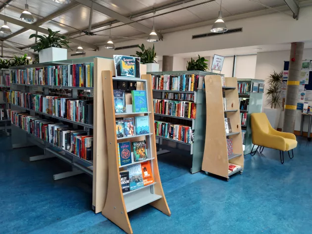 Cabra Library bookshelves