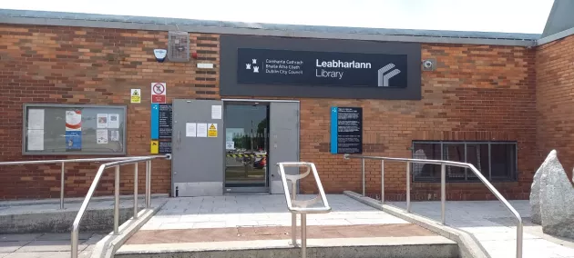 Ballyfermot Library entrance