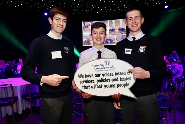 Members of Comhairle na nÓg at the Comhairle na nÓg Youth Conference 2023