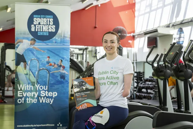 Photo in a gym at the launch of the DCC Sports Plan