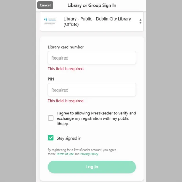 Login