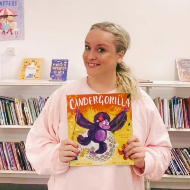 Aisling Breen holding Cindergorilla