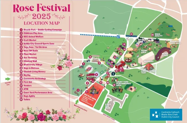 DCC Rose Festival 2025 Map
