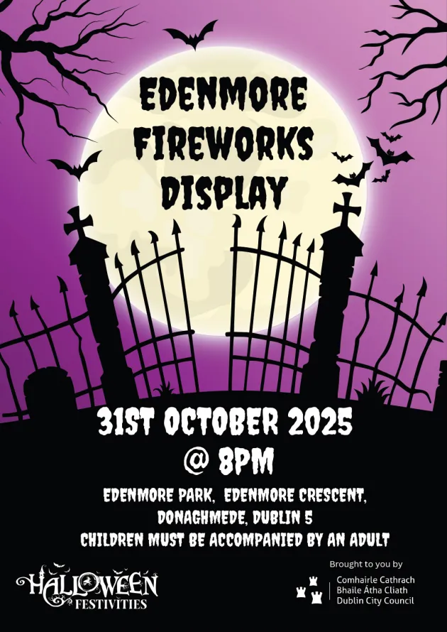Edenmore Fireworks Poster