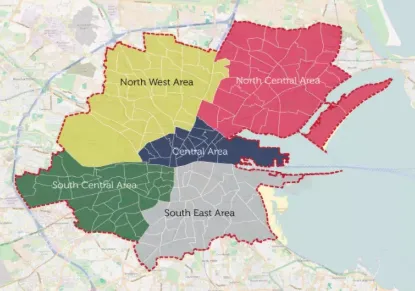 Map of Dublin Areas