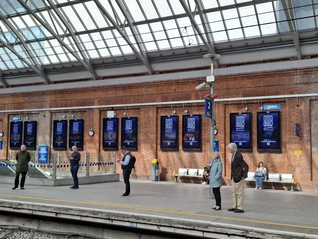 Dublin.ie Always On Campaign seen in Pearse Street Station