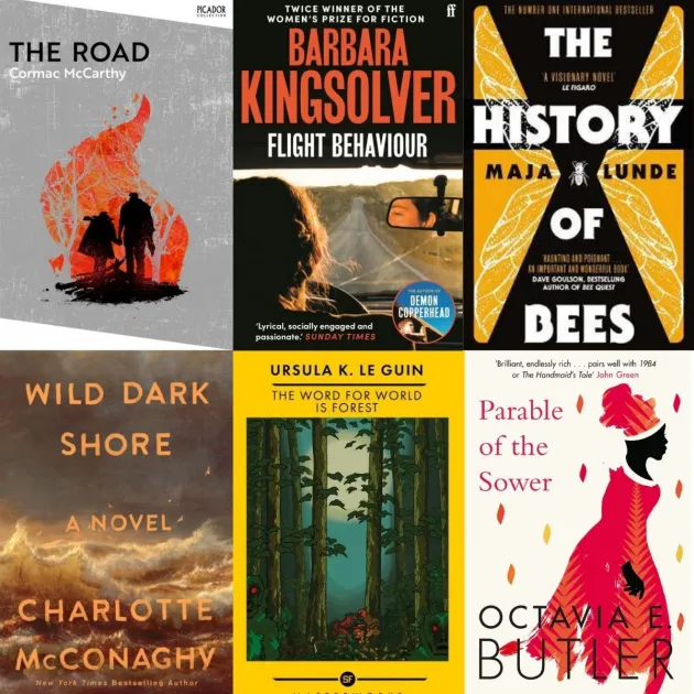Book covers of books for Dublin Climate Action Week