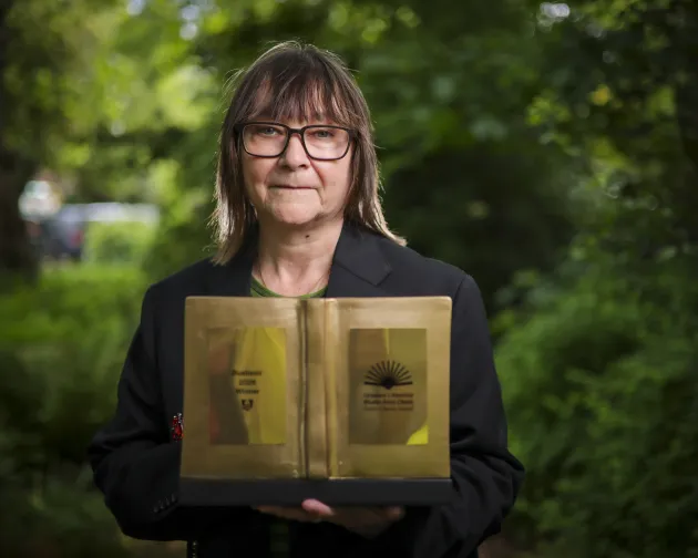 Dublin Literary Award 2026 Winner Ali Smith with prize