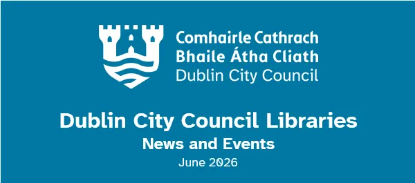 the header of a libraries newsletter, it feature the DCC logo and colours