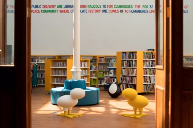 interior of Kevin Street Junior Library
